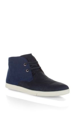 Bottines d&eacute;sert en mati&egrave;res m&eacute;lang&eacute;es, CENTOM