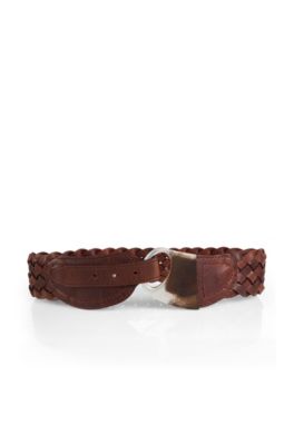 Braided effect fashion belt &acute;DUNES`