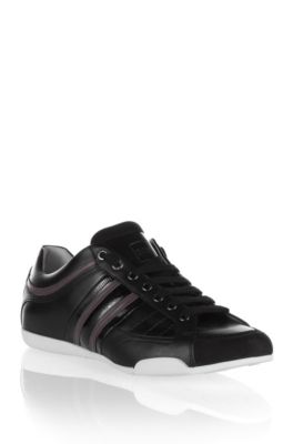 Tennis en daim et cuir lisse, BIAKO