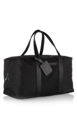 Herren-Weekender &acute;Philibert` aus Nylon und Leder