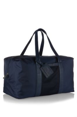 Herren-Weekender &acute;Philibert` aus Nylon und Leder