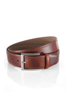 Belle ceinture en cuir de vachette rigide, Crido