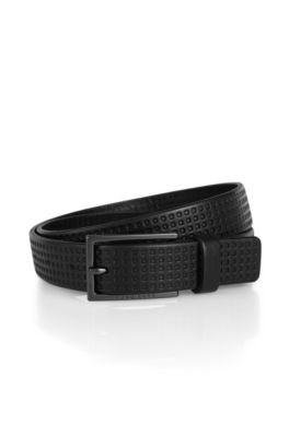 Leder-G&uuml;rtel &acute;CARSTO` mit Struktur