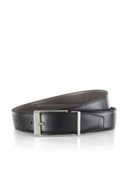 Wendeg&uuml;rtel &acute;GRAZIO` aus Leder von BOSS Black