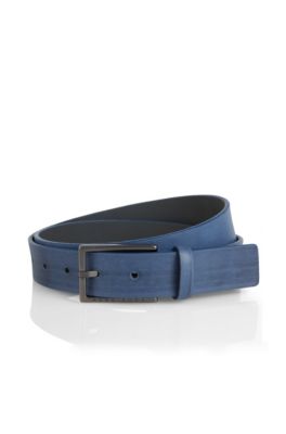 Leder-G&uuml;rtel &acute;CAROLIO` mit glatter Oberfl&auml;che