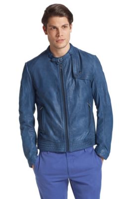 Kurzjacke &acute;Lokto` aus Kalbsleder