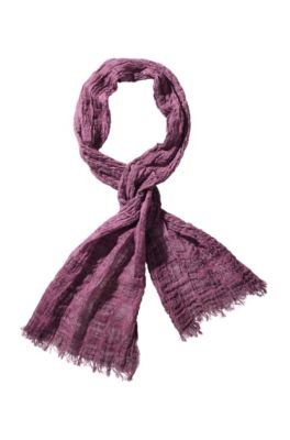 Fashion-Schal &acute;Notcar` aus Leinen-Baumwoll Mix