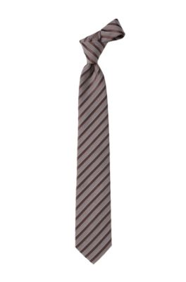 Cravate en soie &agrave; rayures, Tie 7,5 cm