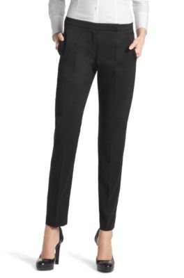Smalle broek &acute;Harile` van een katoenmix