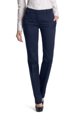 Fabric trousers made of blended cotton'Hinass-4'