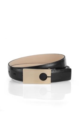 Leather belt with a pin buckle 'DYKA'