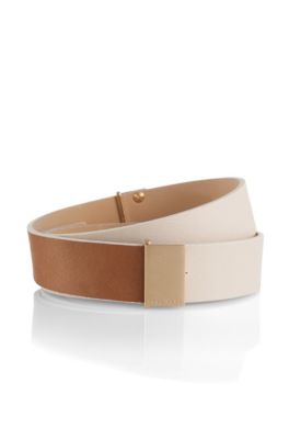 Firm, cow leather belt 'Tiji'