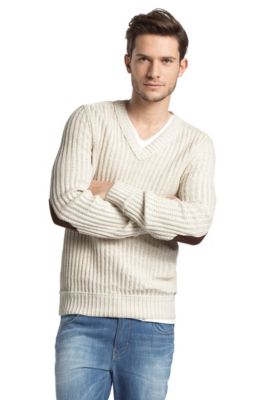 Pull-over en coton m&eacute;lang&eacute;, Kardiko