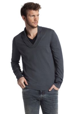 Pullover &acute;Asprey` aus Baumwoll-Seiden Gemisch