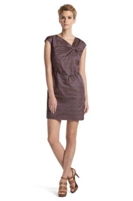Shift dress in blended silk and cotton 'Dillary'