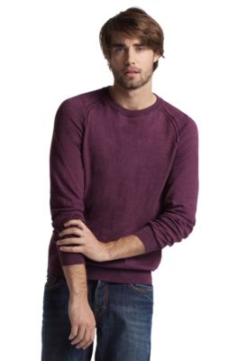 Rundhals-Pullover &acute;Abbas` aus Baumwoll-Mix