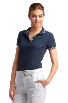 Polo shirt with decorative stripes 'Paulla'