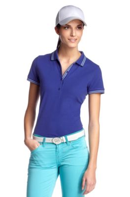 Polo shirt with decorative stripes 'Paulla'