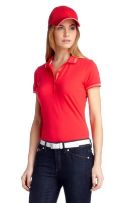 Polo shirt with decorative stripes 'Paulla'