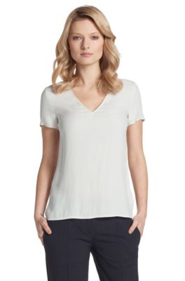 Modieus shirt &acute;Icel` met V-hals