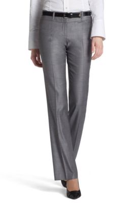 Broek &acute;Tuliana2` van scheerwol-viscosemix