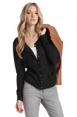 Feinstrickjacke &acute;Ishina` aus Schurwoll-Mix