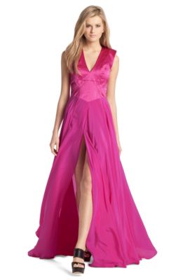 Pure silk evening dress &acute;Keliana`