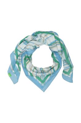Sjaal &acute;Scarfy3` met stijlvolle pauwoogprint