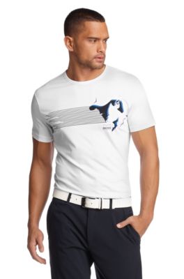 T-shirt &acute;Tee MK` met afgestikte zoom