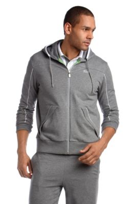 Sweatjacke &acute;Saggy` mit verzierter Kapuze