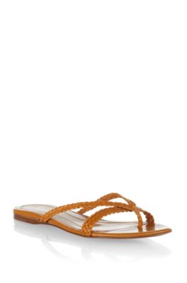 Thong sandal in smooth leather 'MANILA'