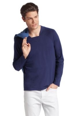 Longsleeve &acute;Darpin` mit eckigem Ausschnitt