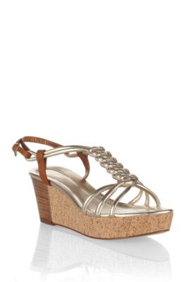 Platform sandal with a cork sole 'SYDNE-L'