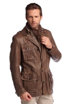 Lederjacke &acute;Lorius` aus Lammnappa