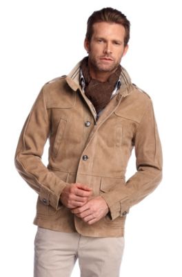 Lederjacke &acute;Leres` mit Schulterriegeln