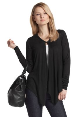 Weite Strickjacke &acute;Settina` aus Seide-Mix