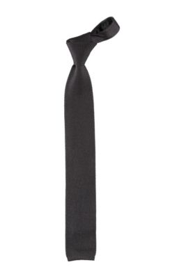 Cravate en tricot de soie, Skin Tie cm 8