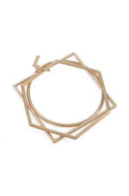 Armreifen &acute;JW300` mit geometrischen Formen