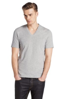 Modern cotton blend V-neck T-shirt &acute;Dredoso`
