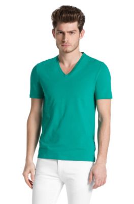 Modern cotton blend V-neck T-shirt &acute;Dredoso`
