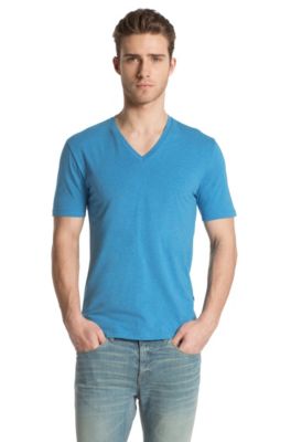 Modern cotton blend V-neck T-shirt &acute;Dredoso`