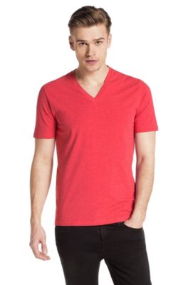 Modern cotton blend V-neck T-shirt &acute;Dredoso`