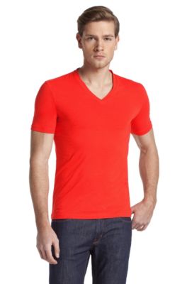 Modernes V-Neck-Shirt &acute;Dredoso` aus Baumwoll-Mix