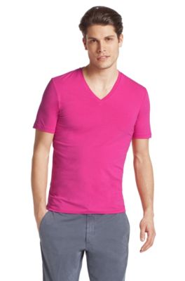 Modernes V-Neck-Shirt &acute;Dredoso` aus Baumwoll-Mix