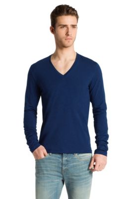 Long-sleeved V-neck T-shirt 'Dredino'