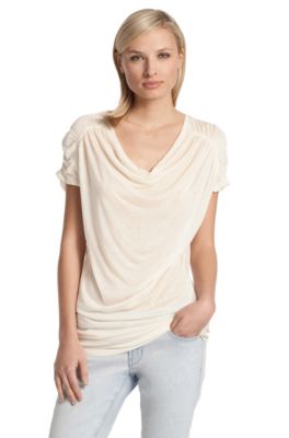 T-shirt &agrave; encolure b&eacute;nitier, Disky