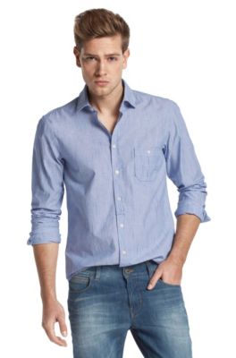 Chemise d&eacute;tente &agrave; col Kent, EgrifE