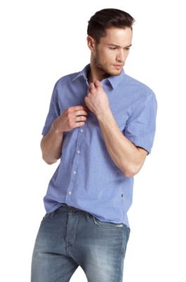 Leisure shirt with narrow Kent collar &acute;CliffiE`