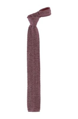 Krawatte &acute;Skin Tie 7 cm` mit Satinbesatz