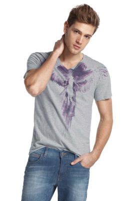 T-shirt &agrave; encolure en V, Texus 1